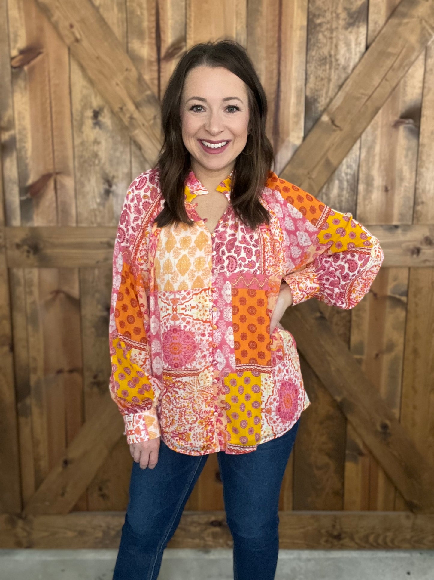 Little Miss Sunshine Top - Apricot