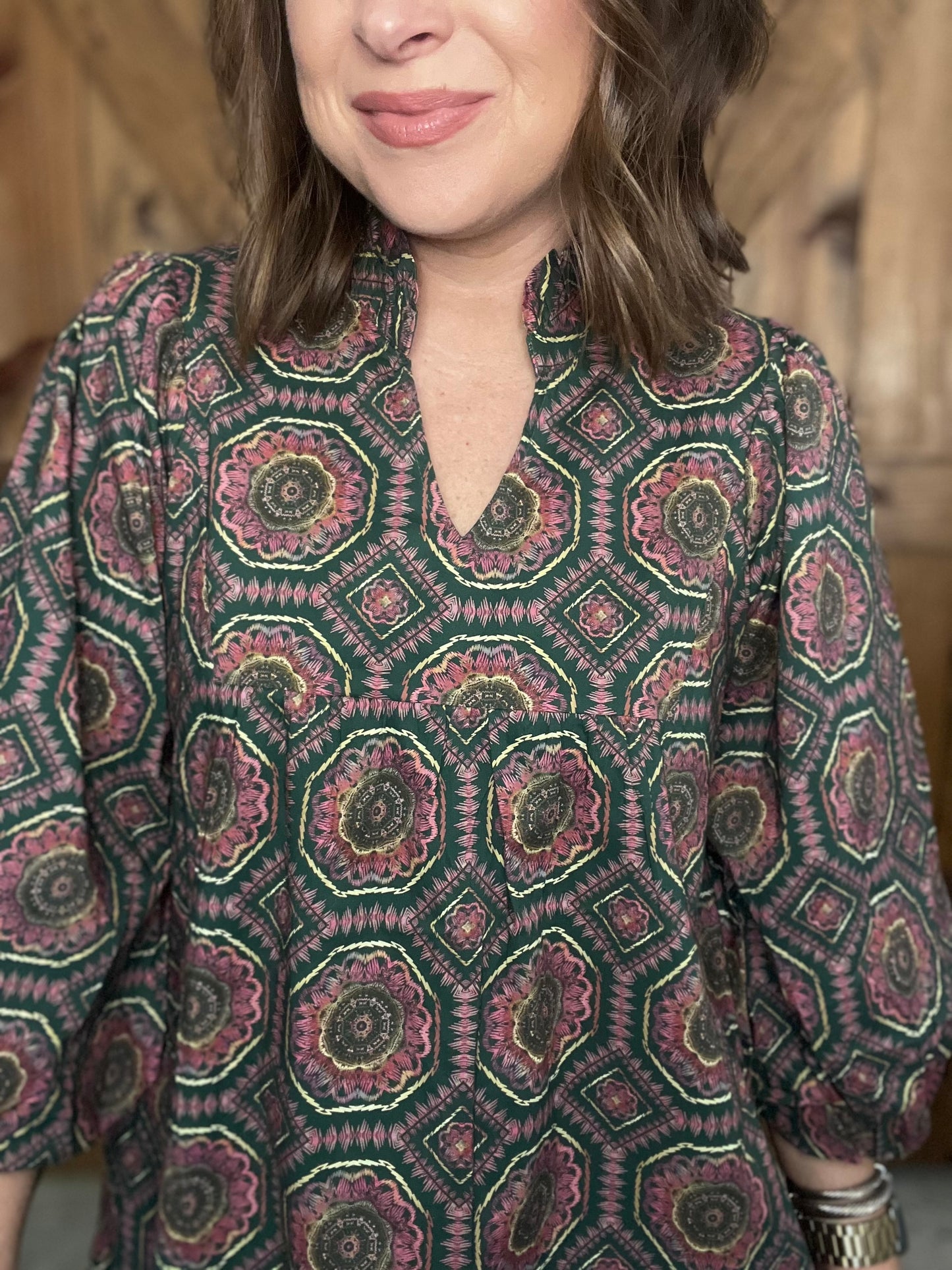 Catch a Glimpse Dress - H.Green