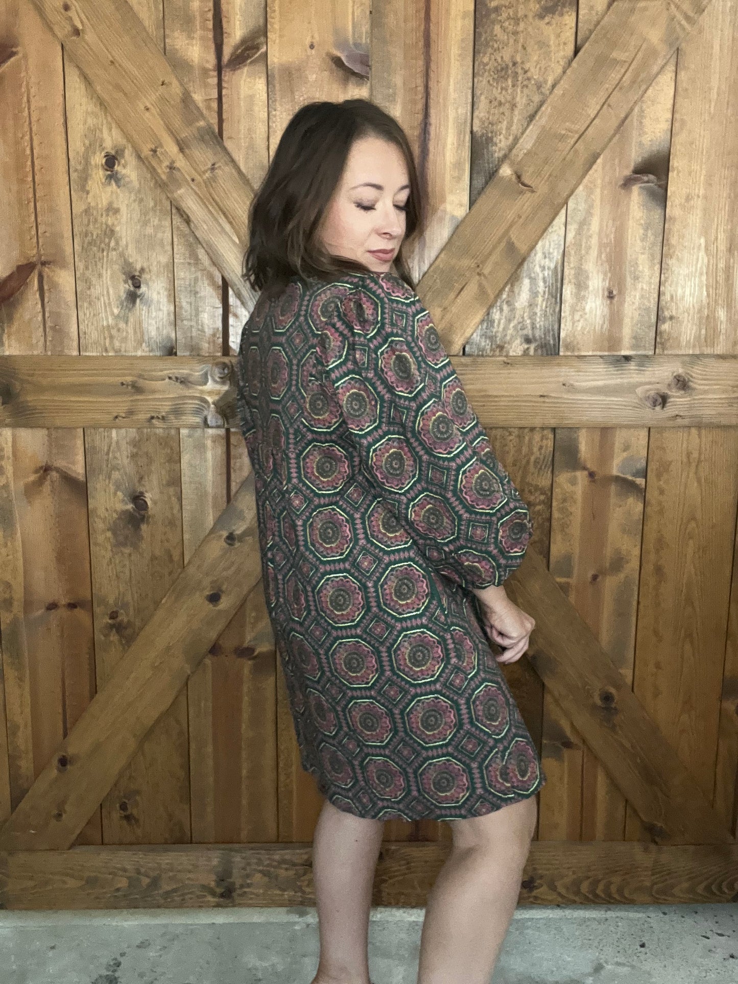 Catch a Glimpse Dress - H.Green