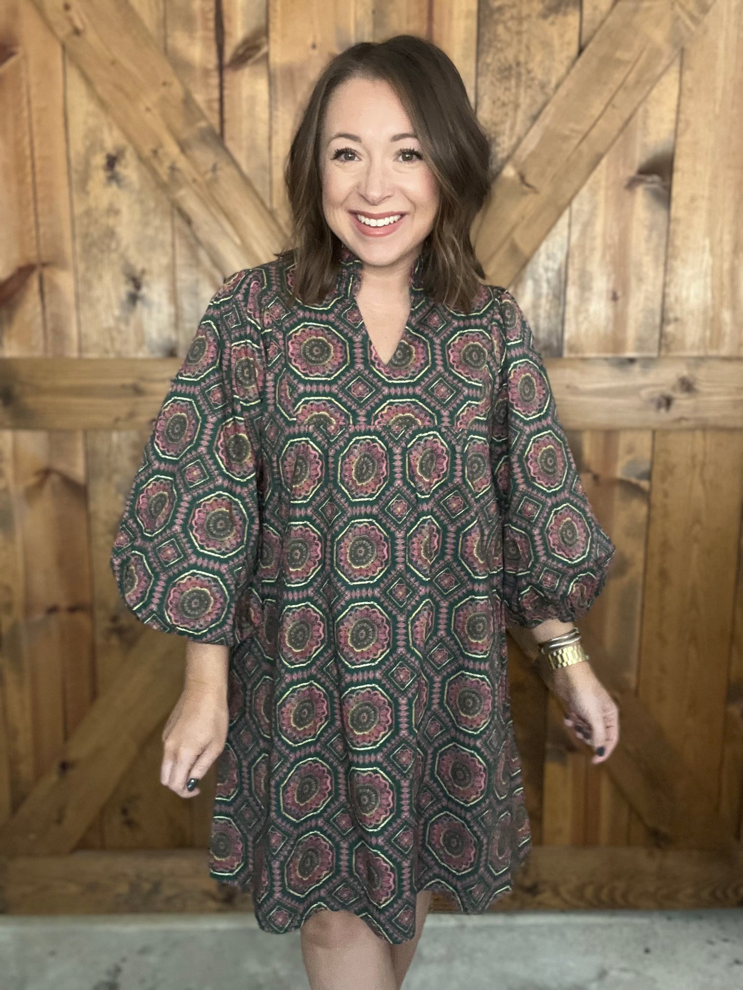 Catch a Glimpse Dress - H.Green