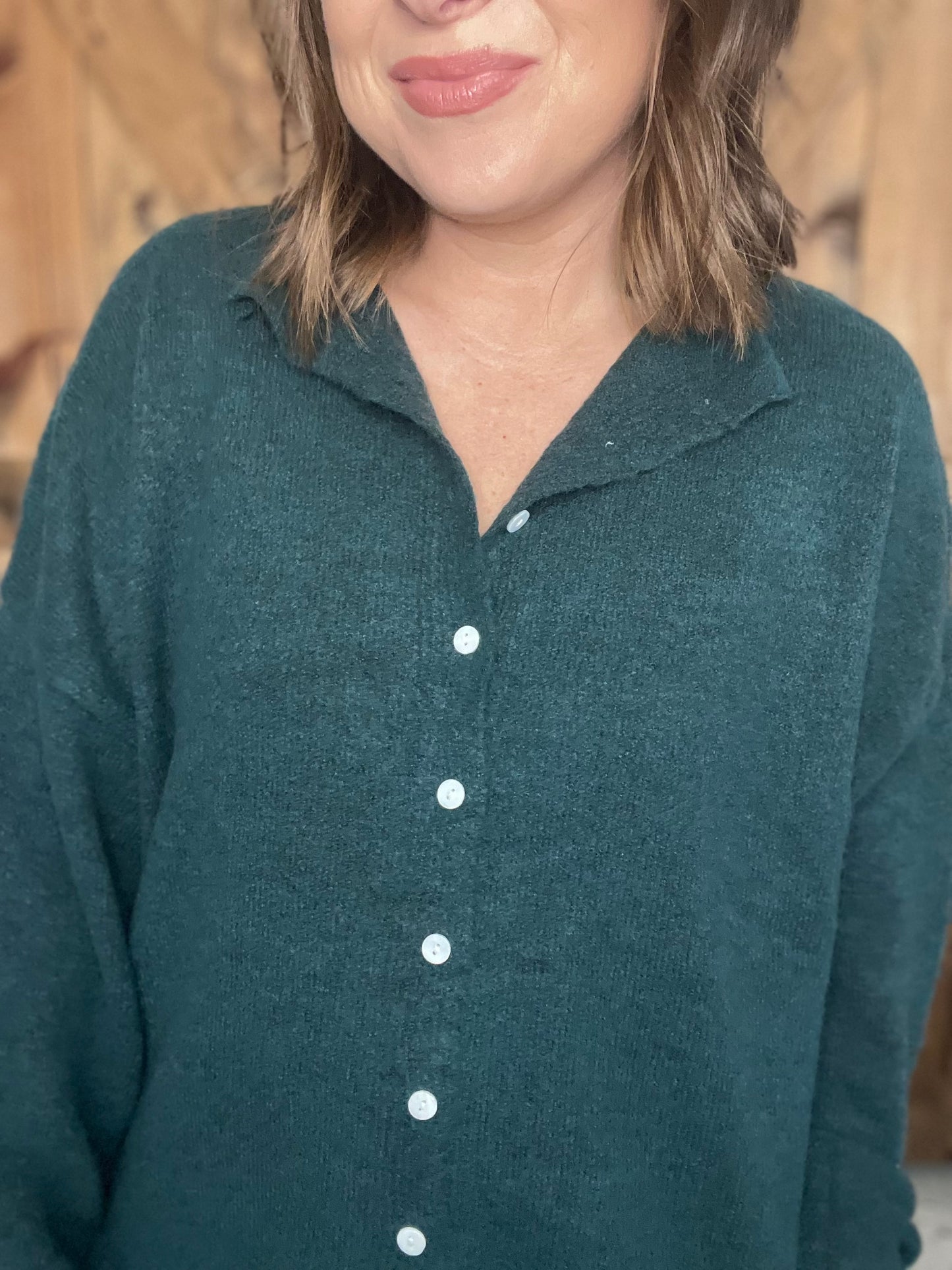 Feel Your Love Cardigan - H Green