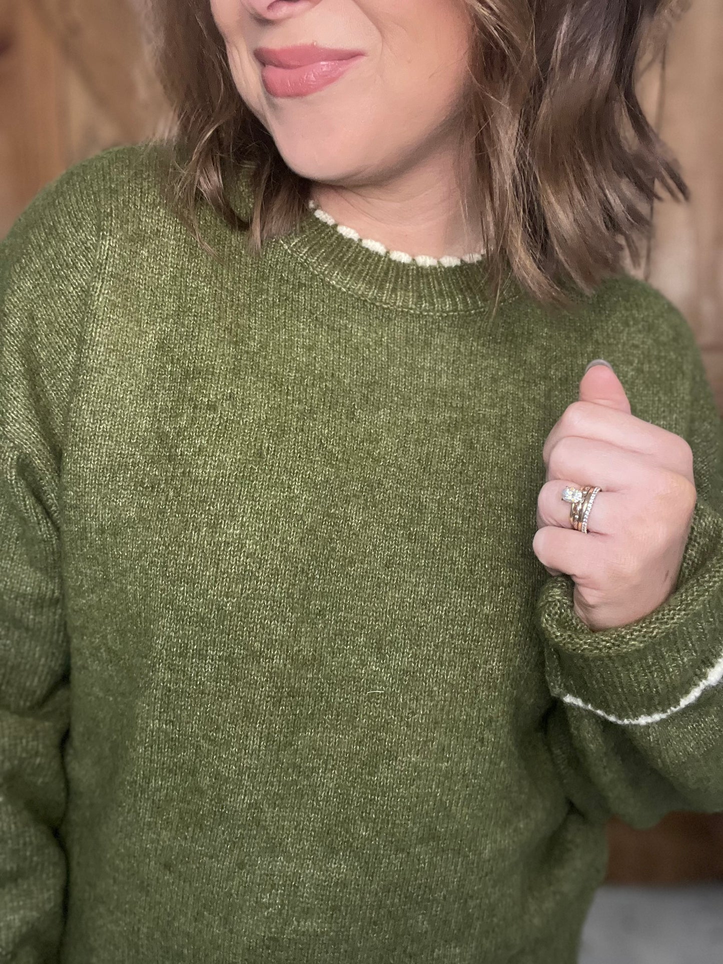 Around the Table Sweater - Olive