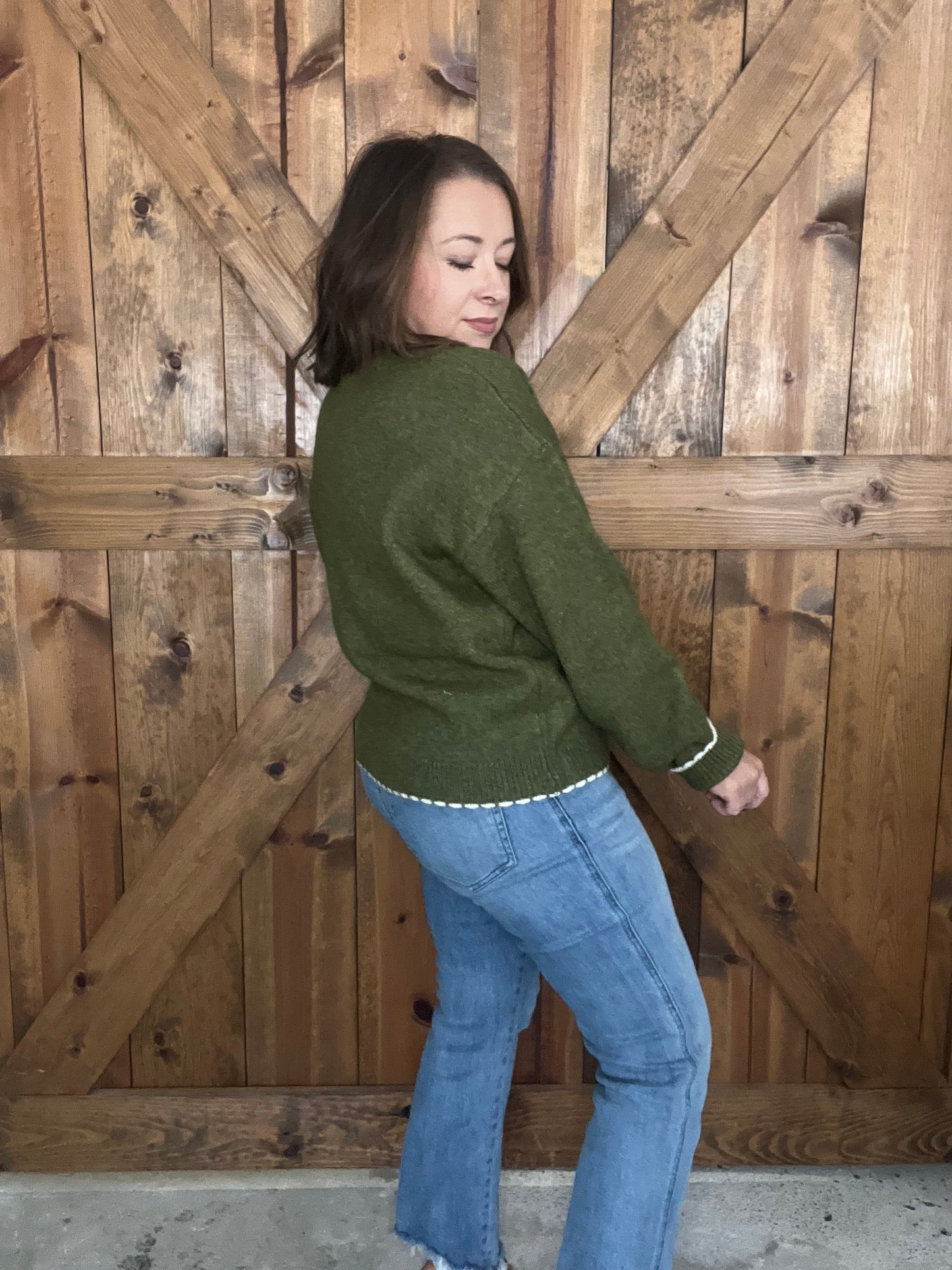 Around the Table Sweater - Olive