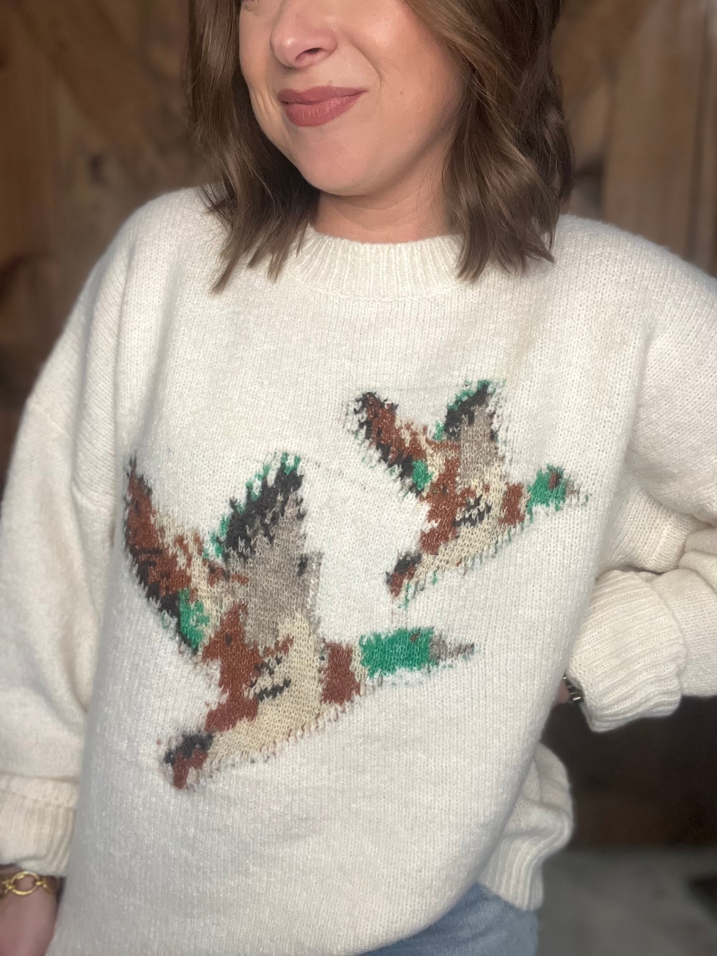 Flying South Sweater - Cream