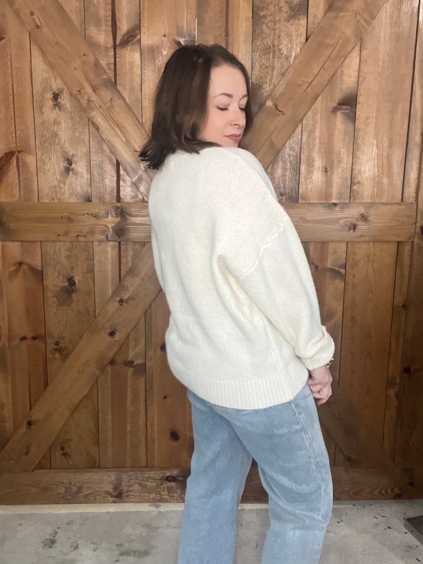 Flying South Sweater - Cream