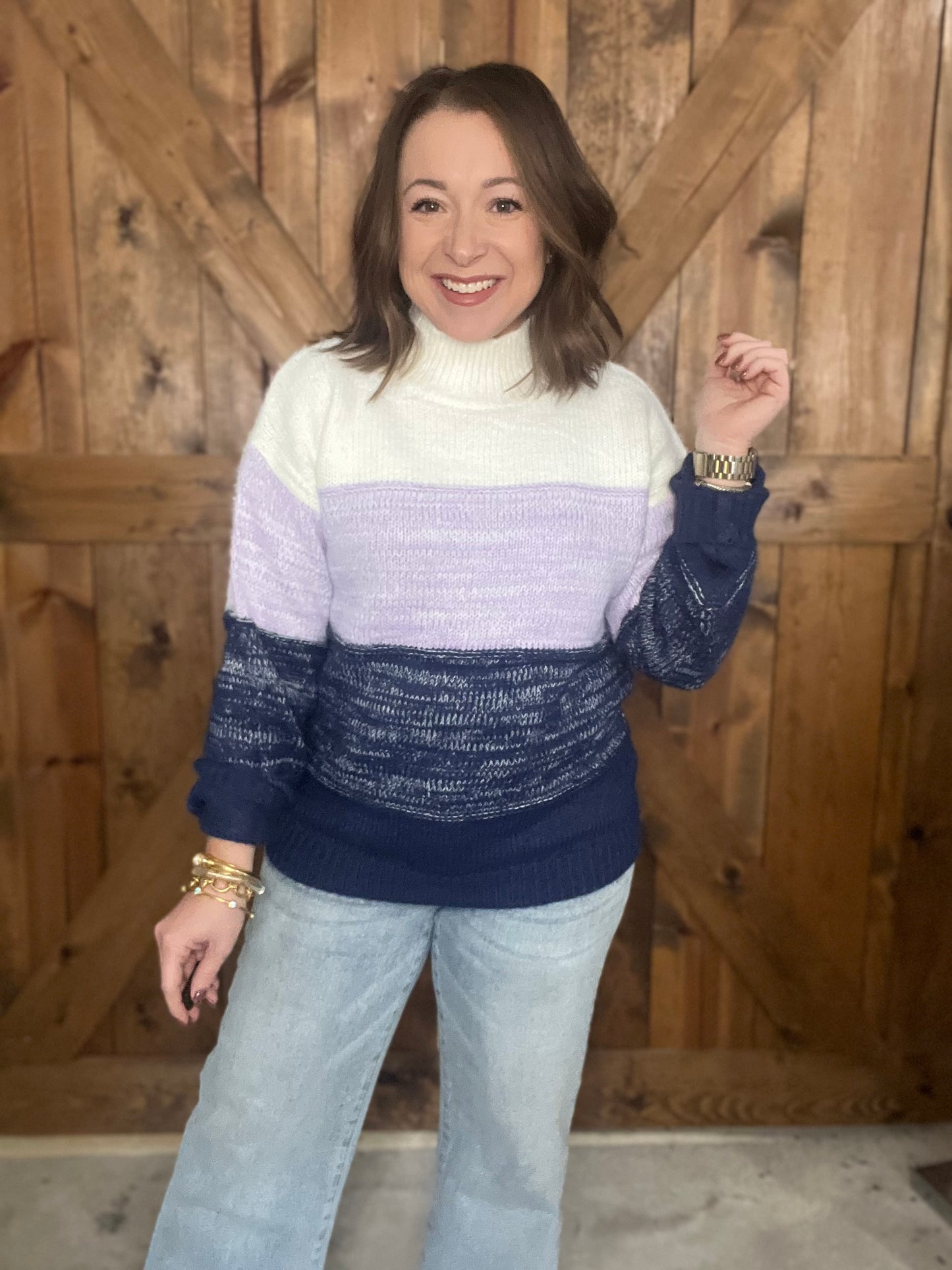 Winter Wishes Sweater - Navy