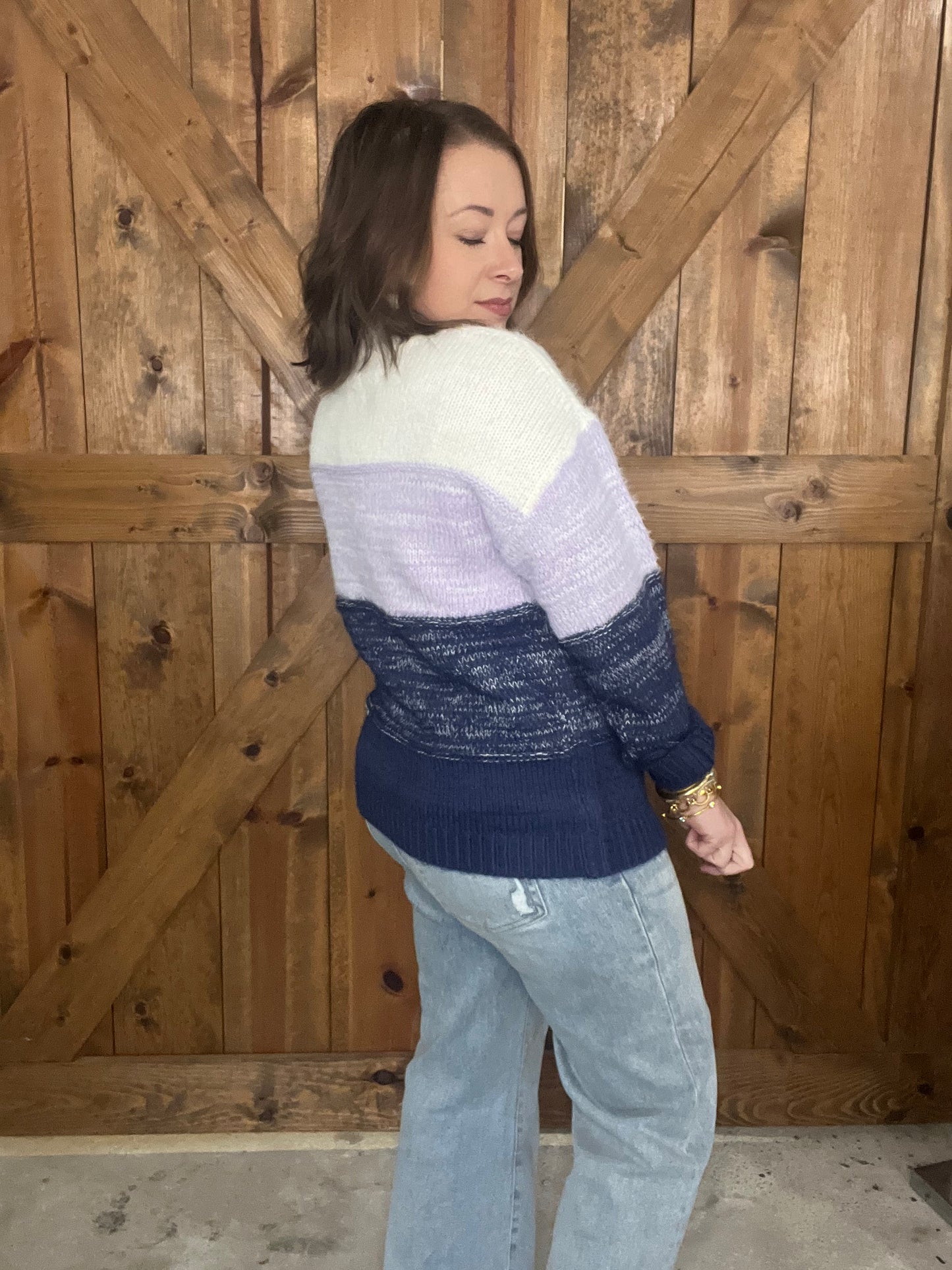 Winter Wishes Sweater - Navy