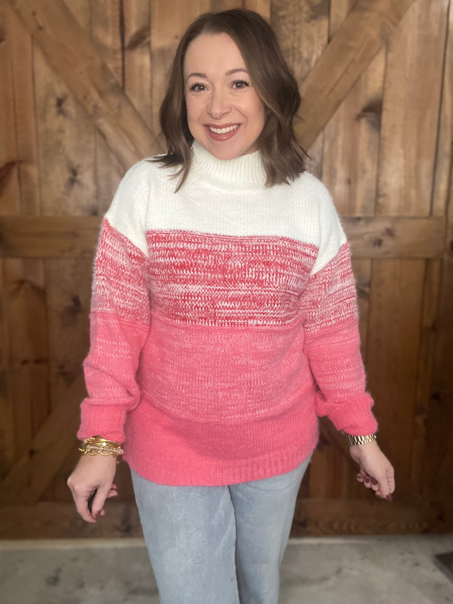 Winter Wishes Sweater - Pink