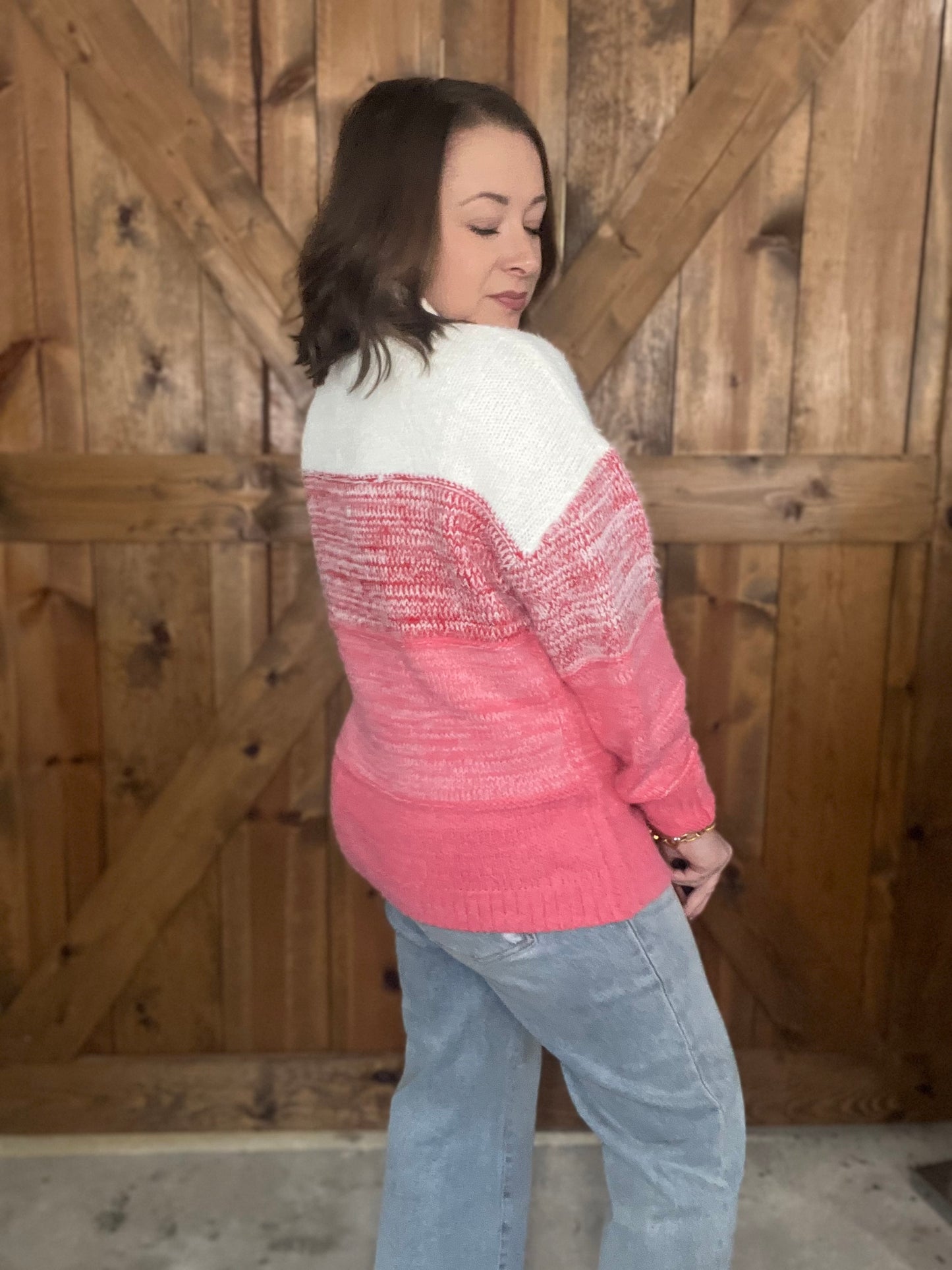 Winter Wishes Sweater - Pink