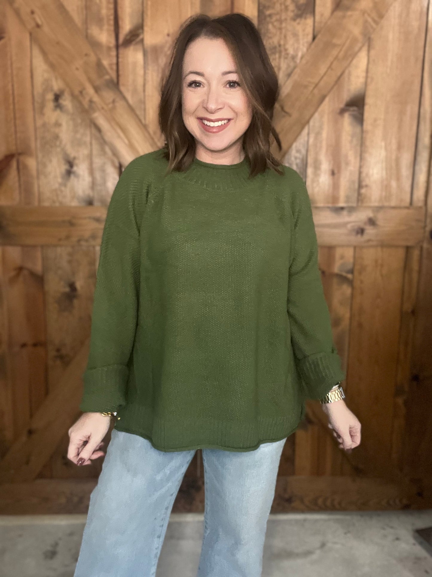 Good Day Sweater - Olive