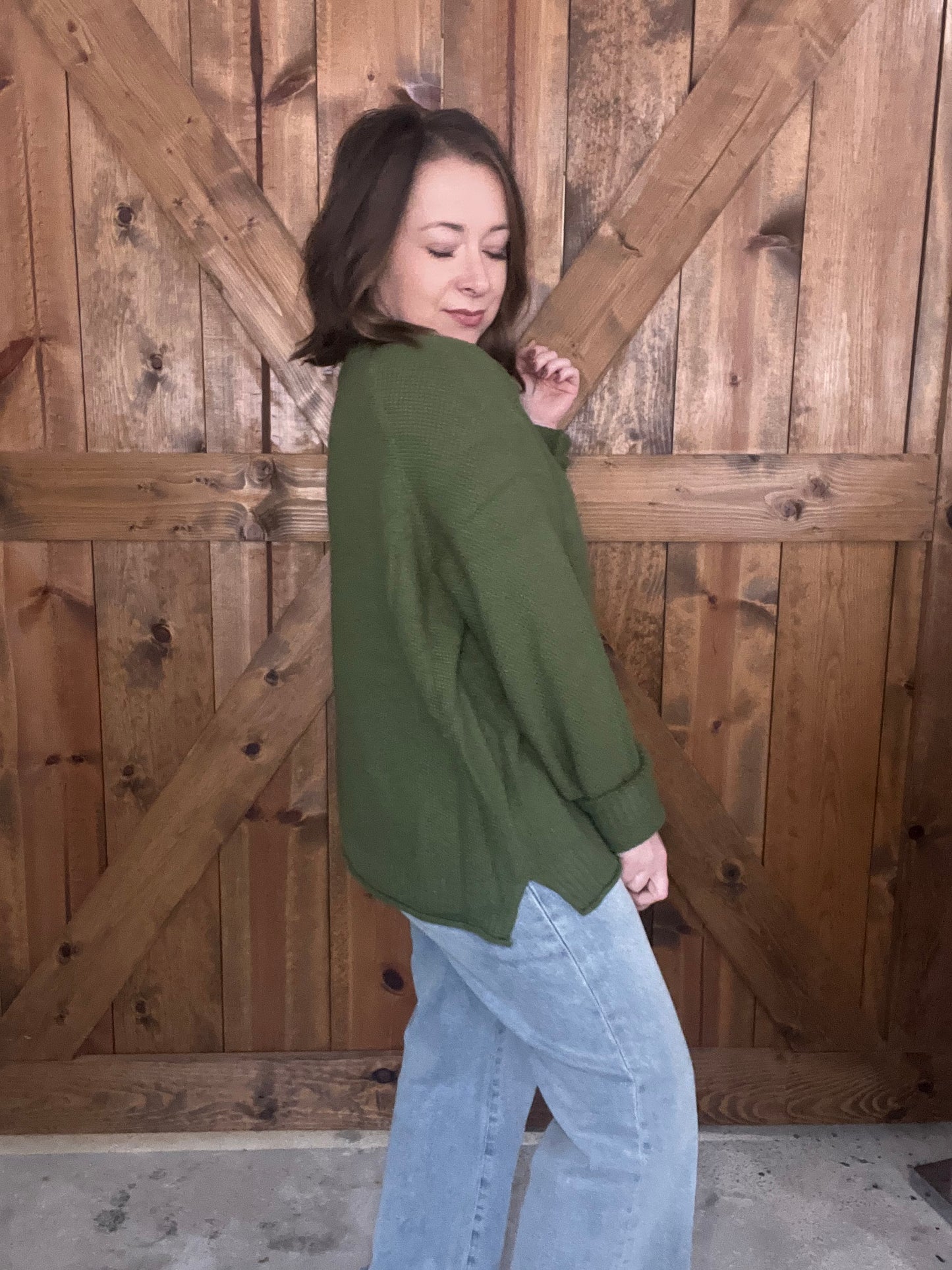 Good Day Sweater - Olive