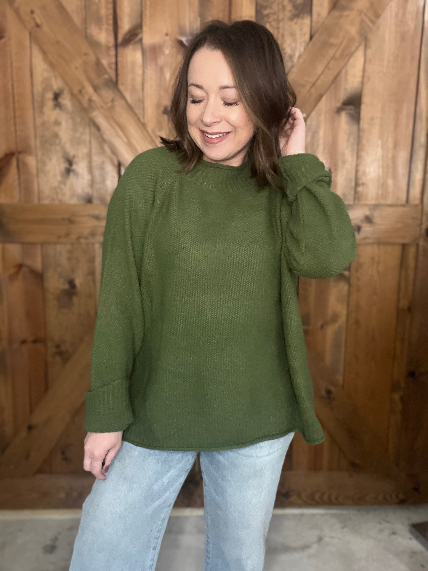 Good Day Sweater - Olive
