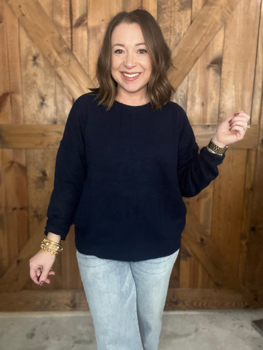 Staple Crewneck Sweater - Navy