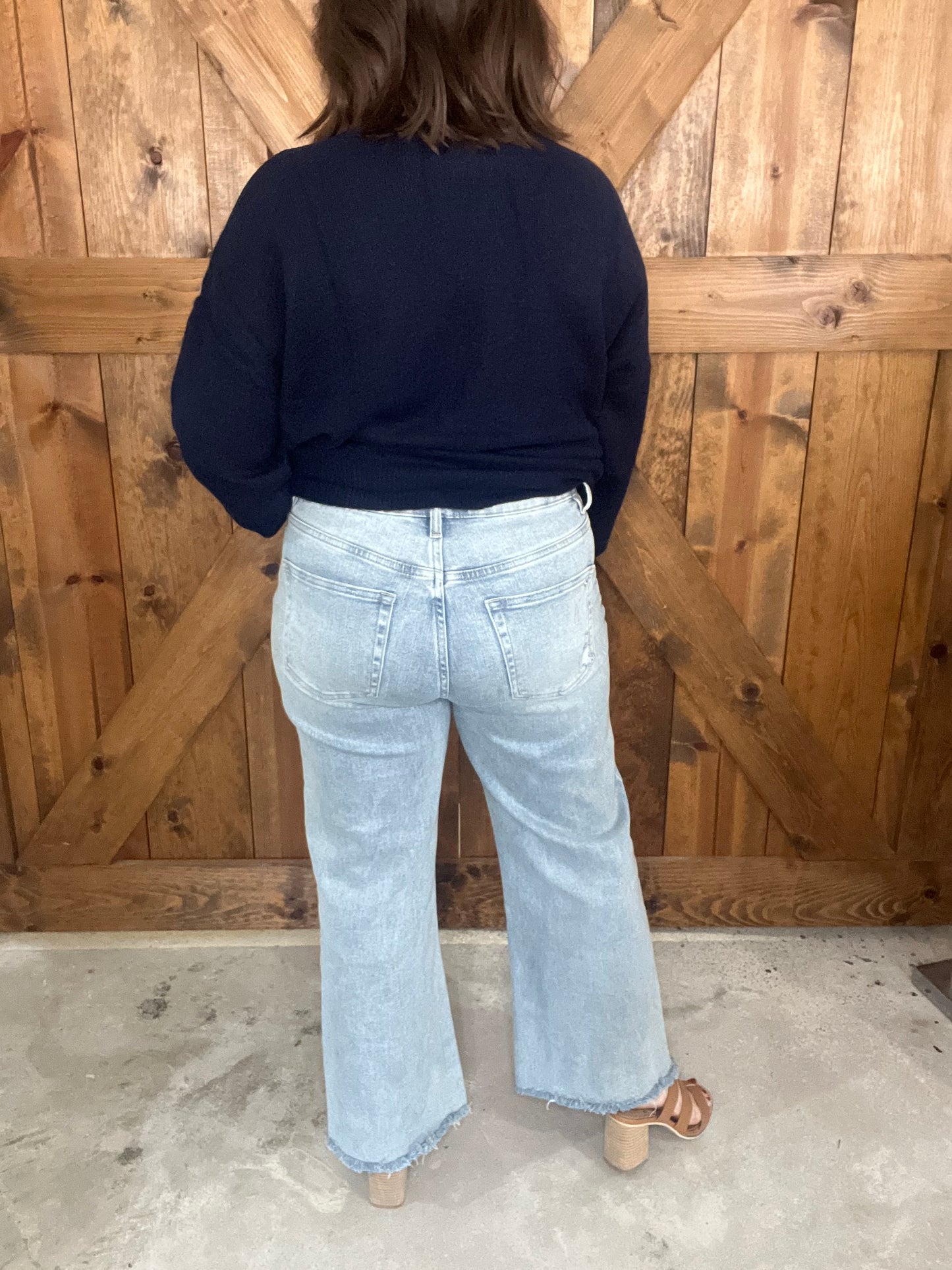 Electric Blue Ankle Wide Leg