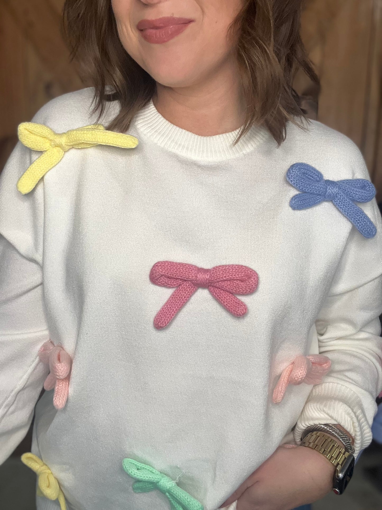 Bowtiful Top - White