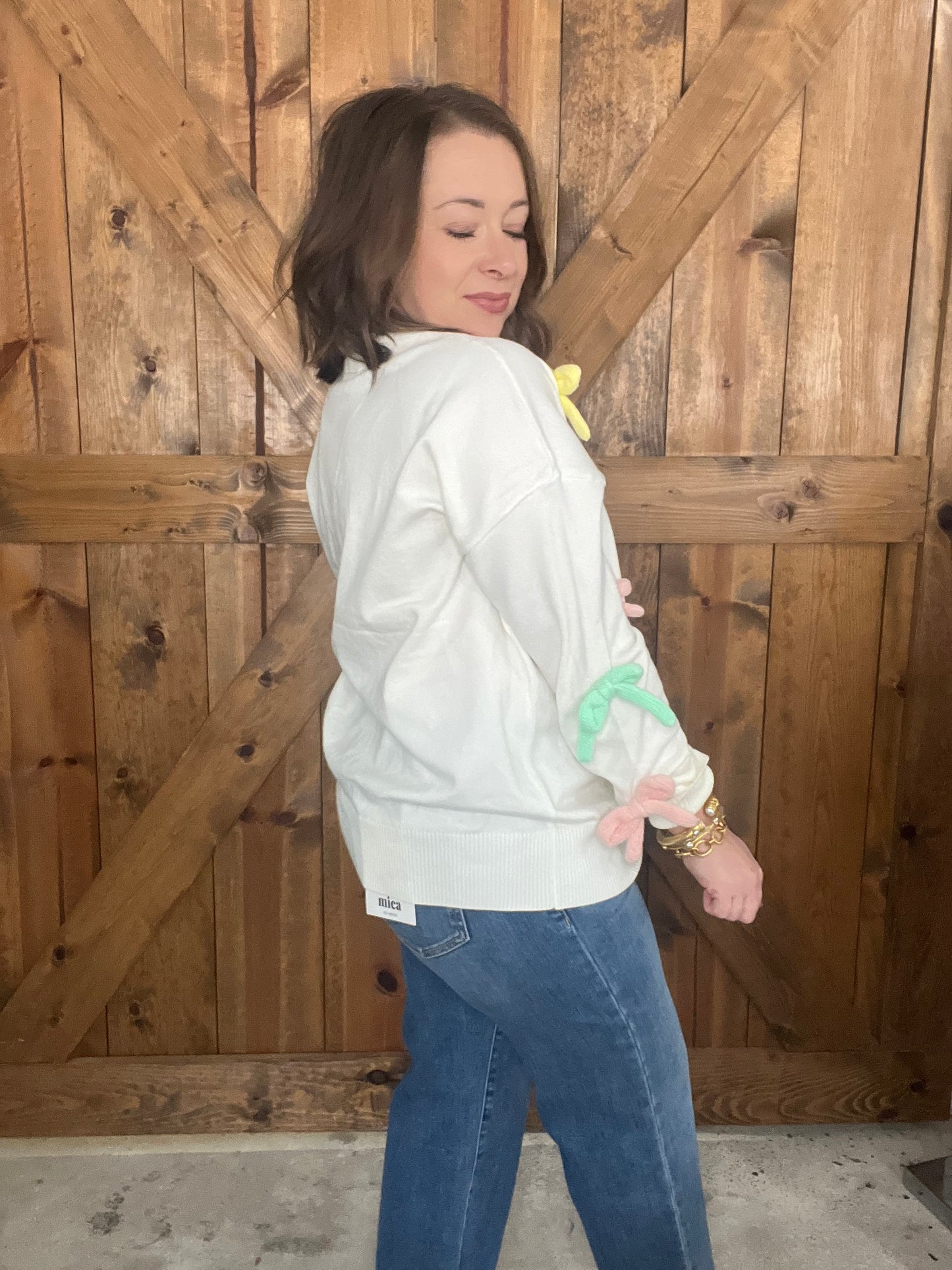 Bowtiful Top - White