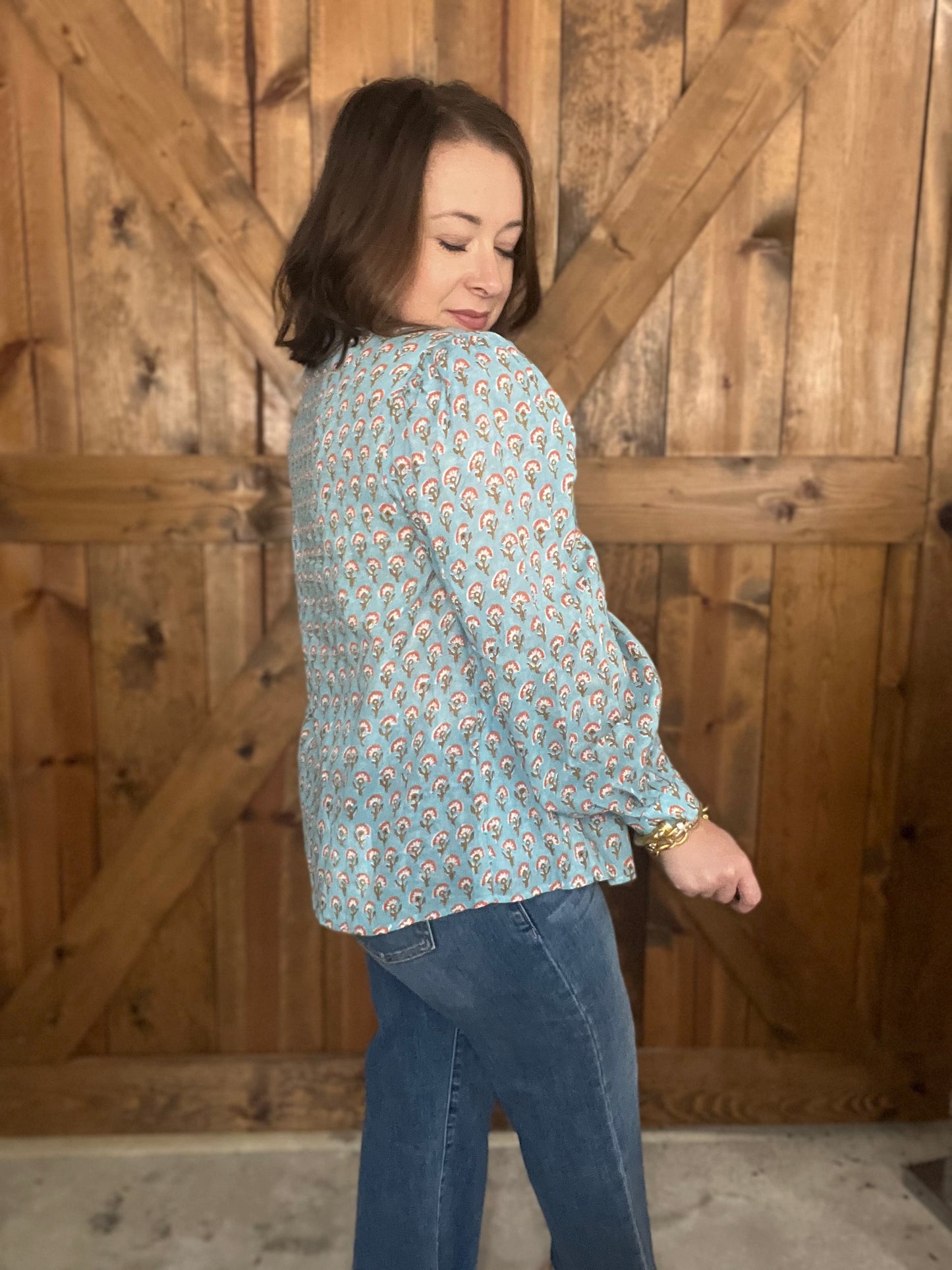 This Time Around Top - Blue