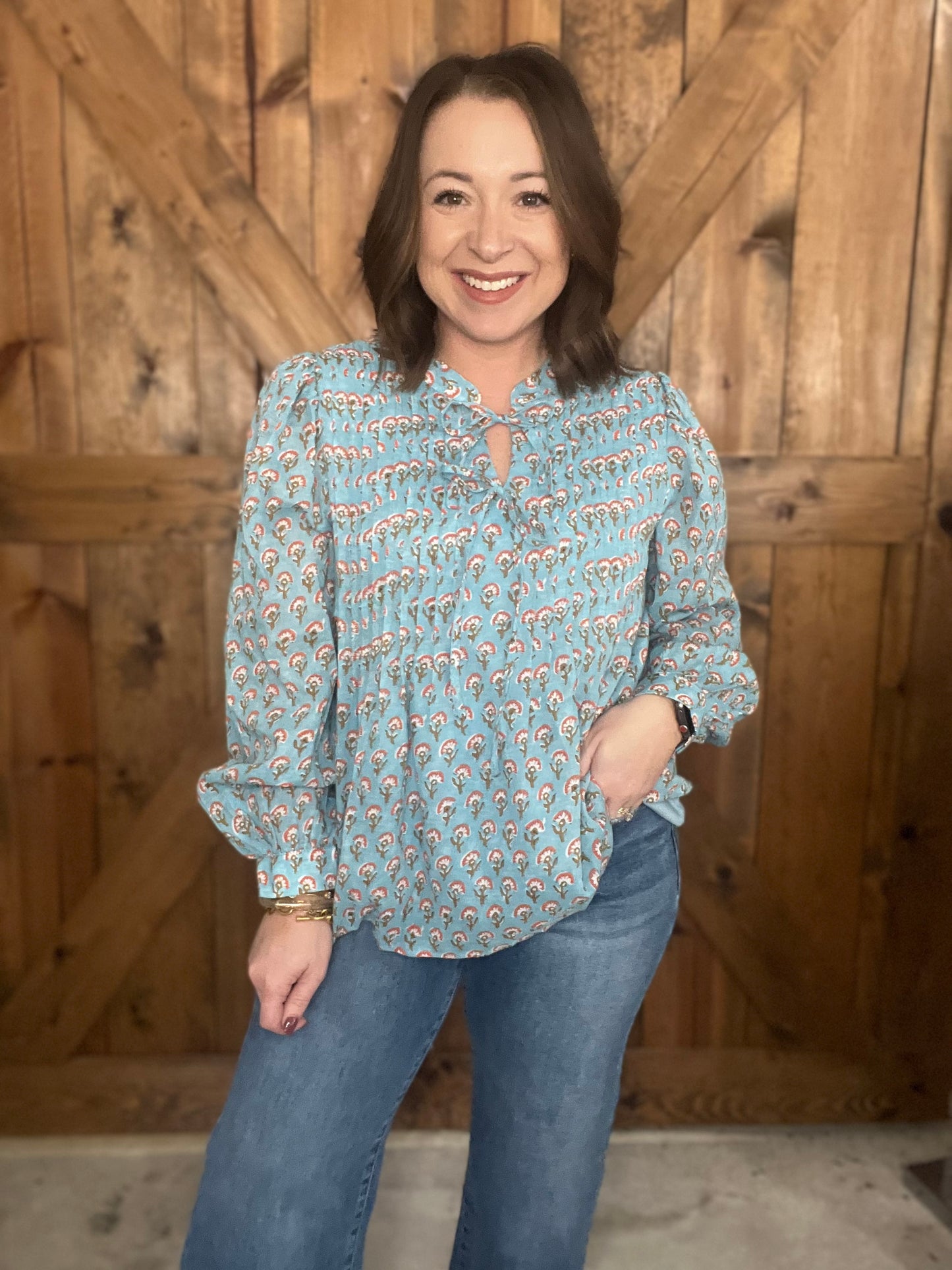 This Time Around Top - Blue