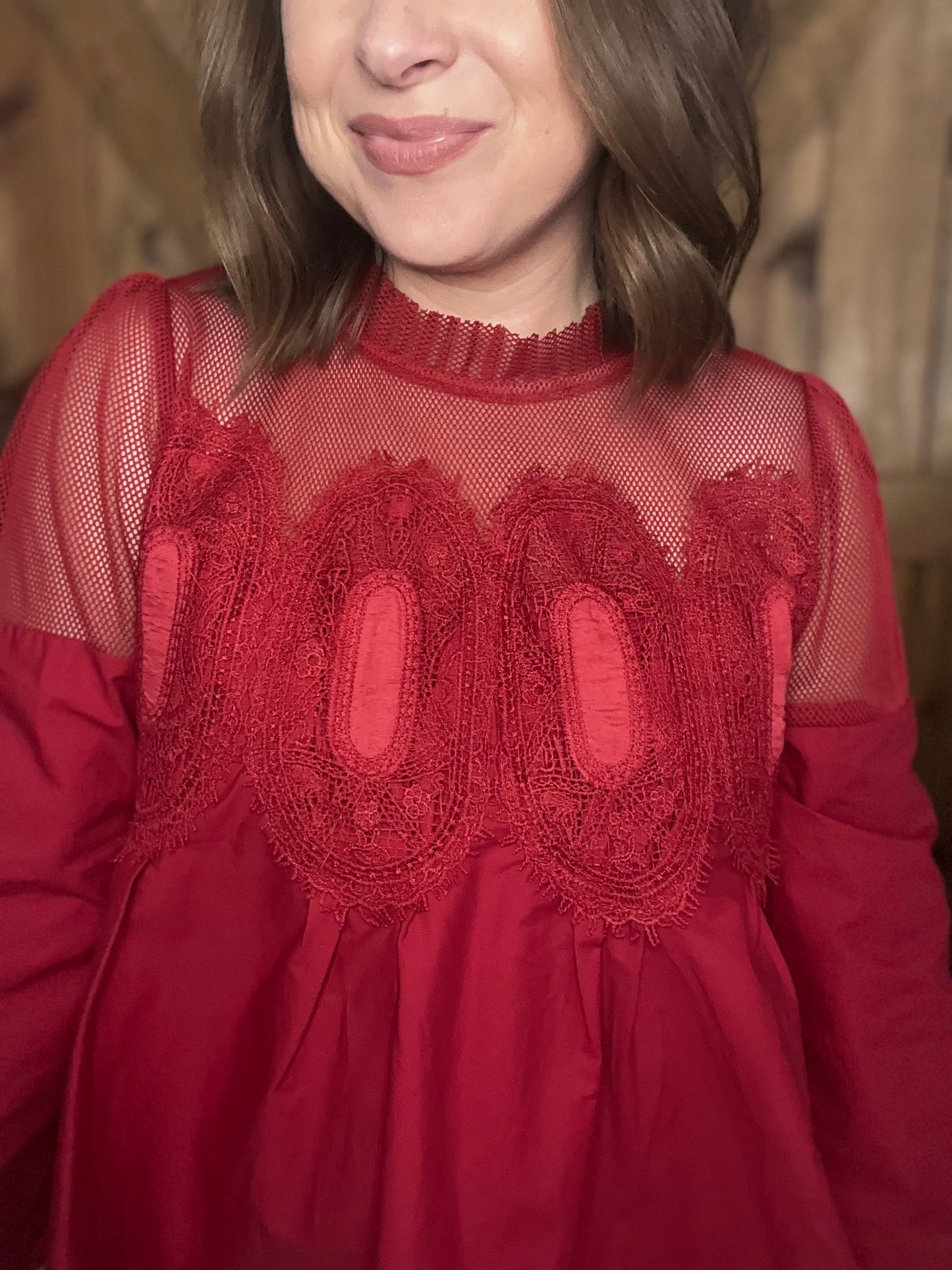 Meet Me at Midnight Top - Burgundy