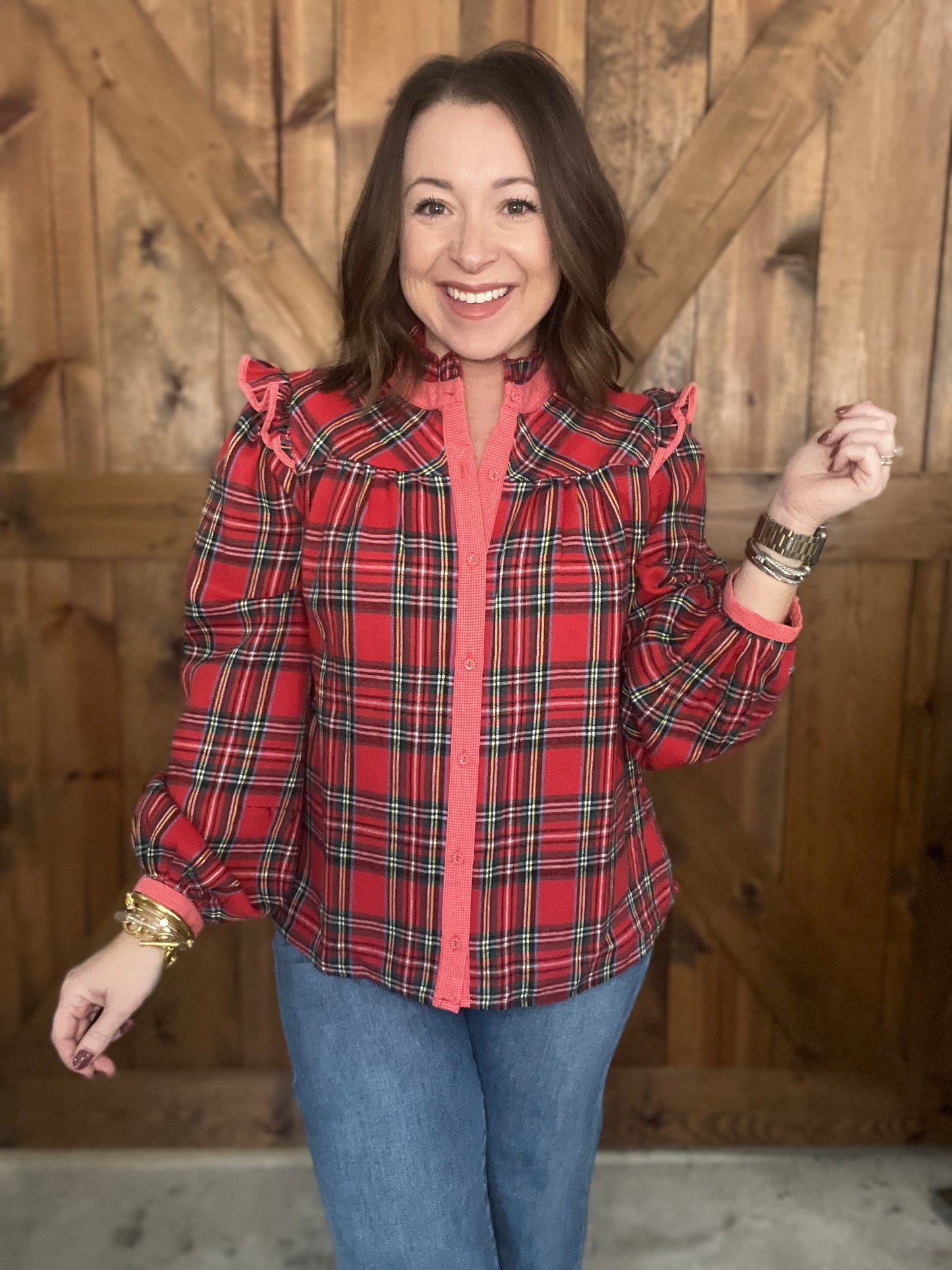 Holiday Cheer Top - Red