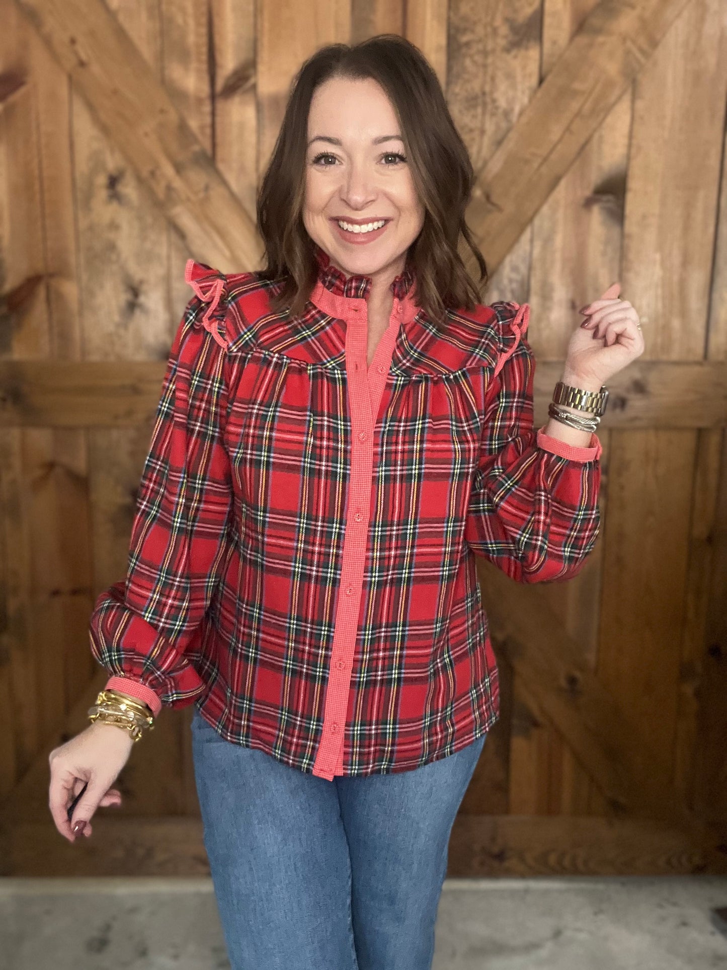 Holiday Cheer Top - Red