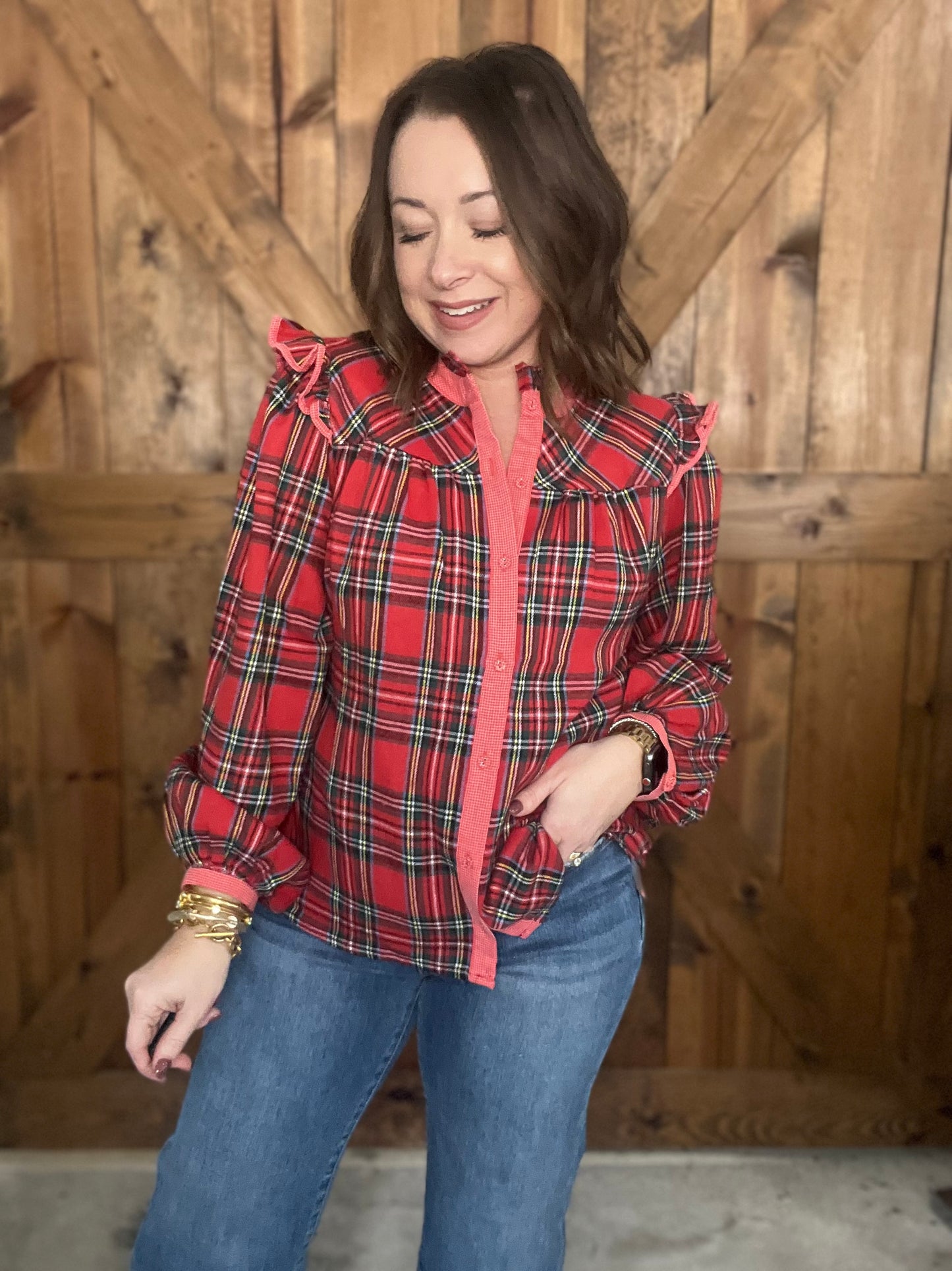 Holiday Cheer Top - Red