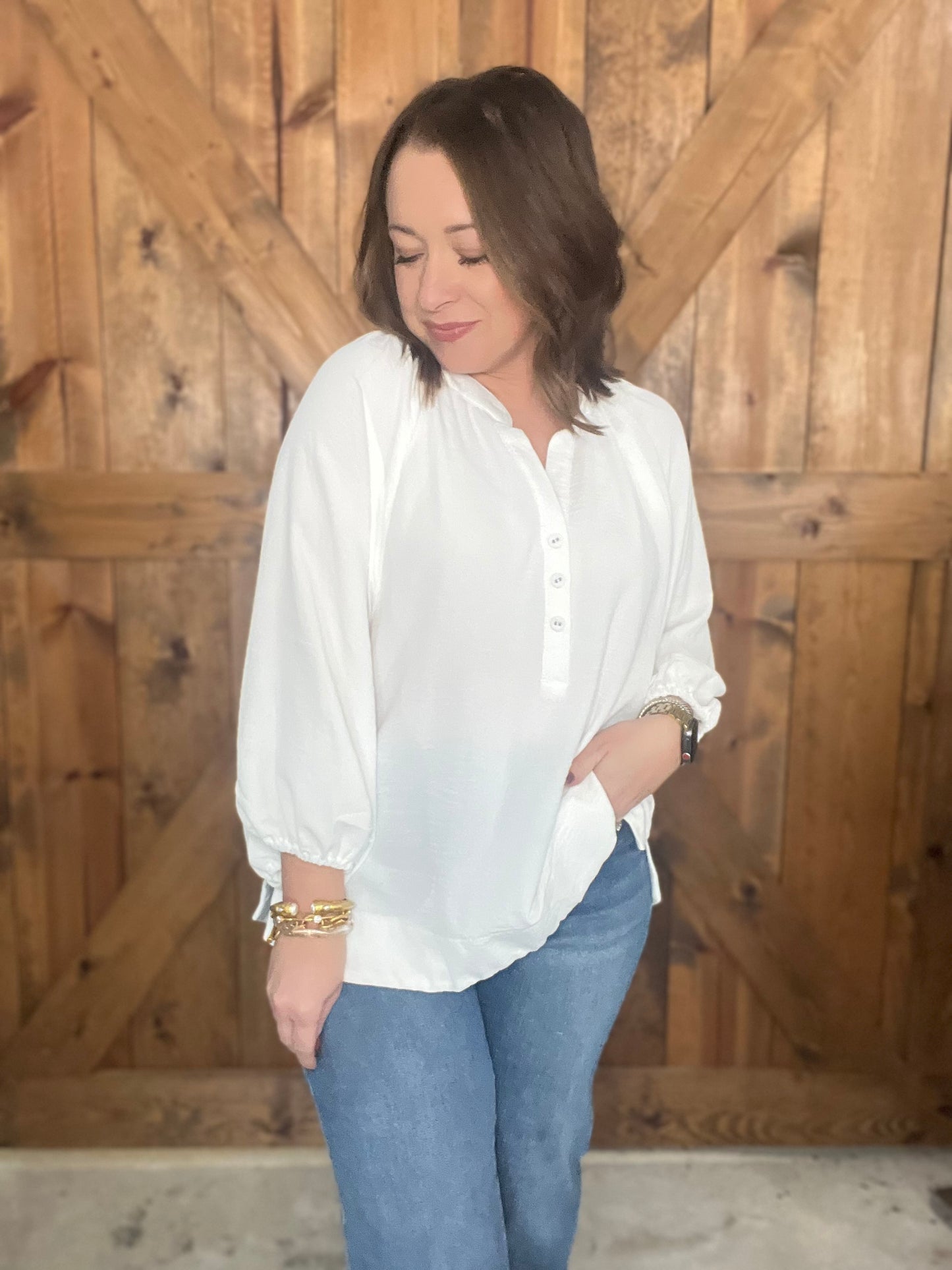 Chic Vibes Top - White