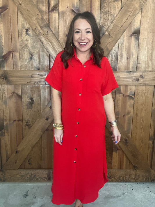 Firecracker Dress - Red