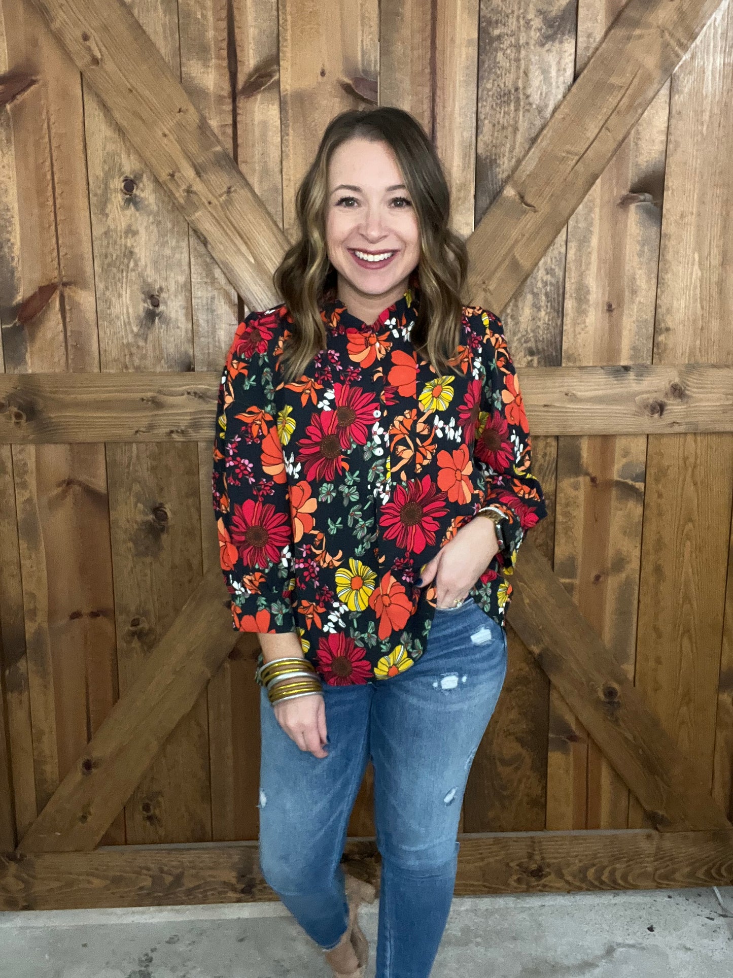 MM Roxy Top - Vintage Petals