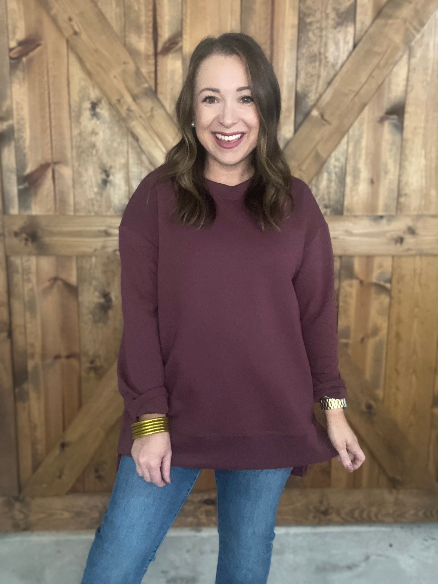 Fall Uniform Sweatshirt - Merlot