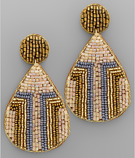 Golden/Blue Earrings