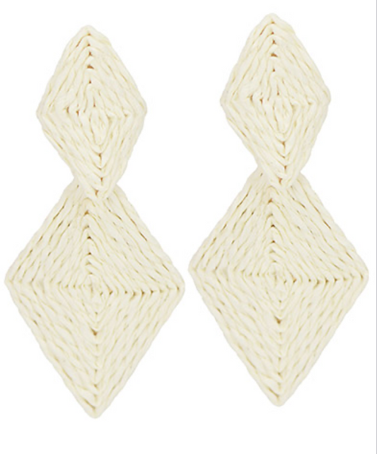Raffia Linked Diamond Earrings
