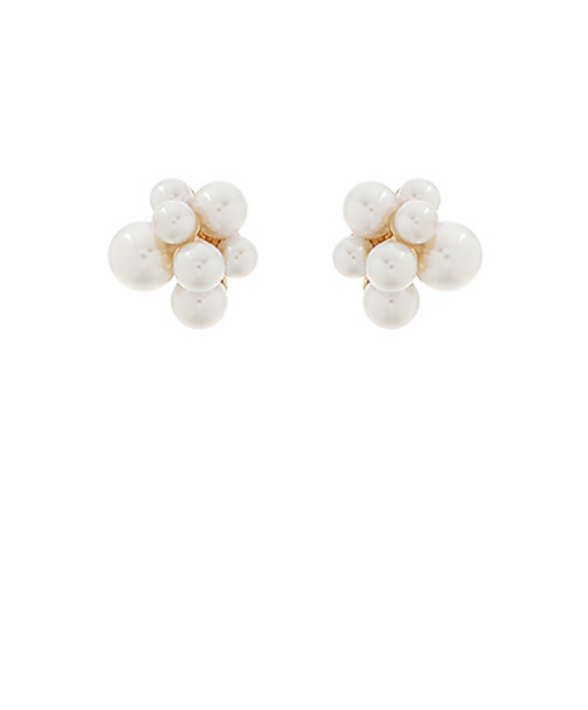 Pearl Cluster Earrings