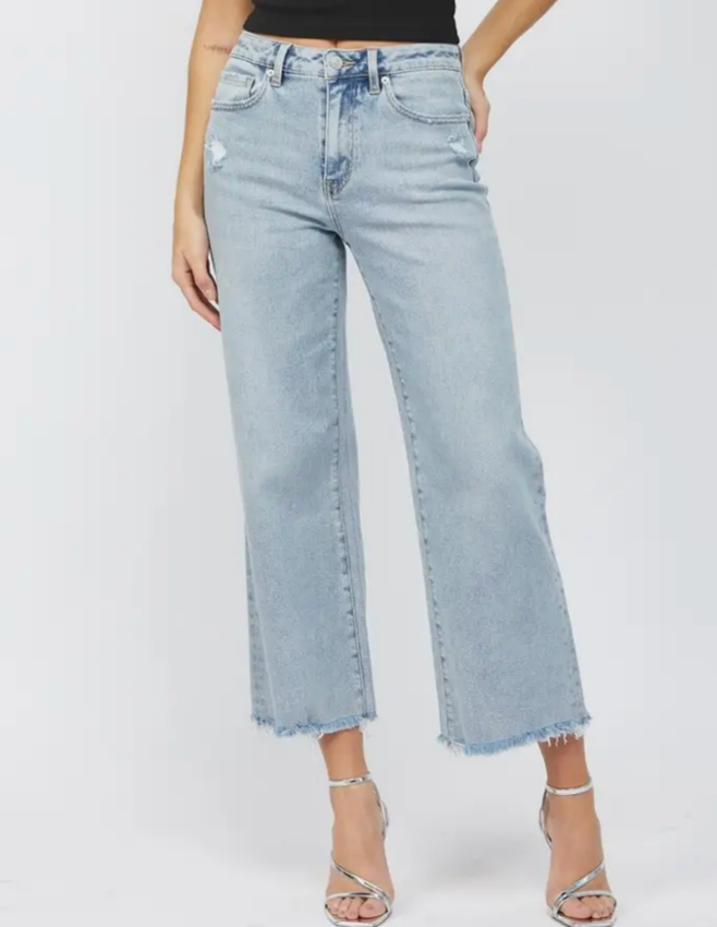 Electric Blue Ankle Wide Leg