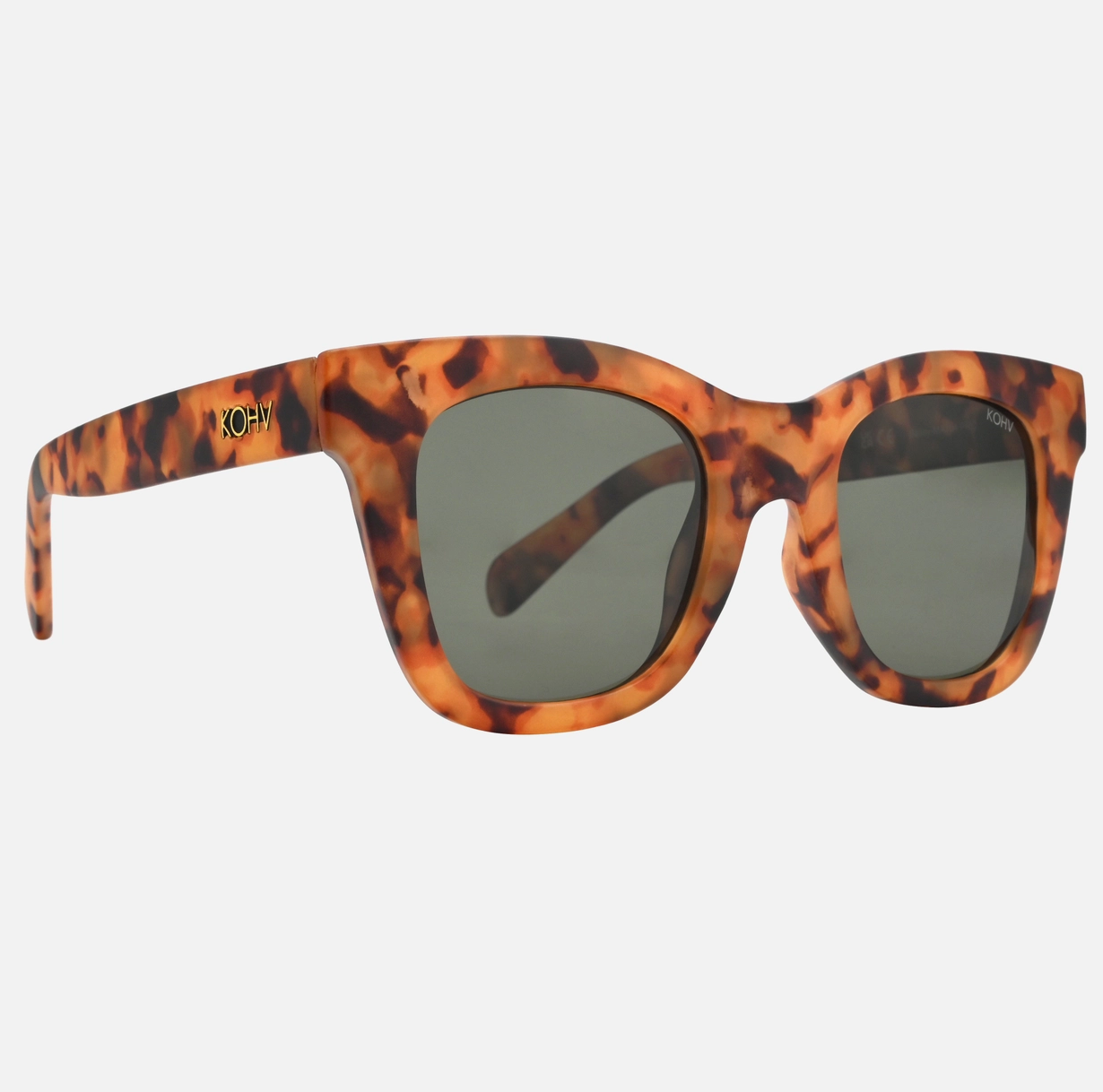 BAILEY MATTE Tortoise Polarized Oversized Square Sunglasses
