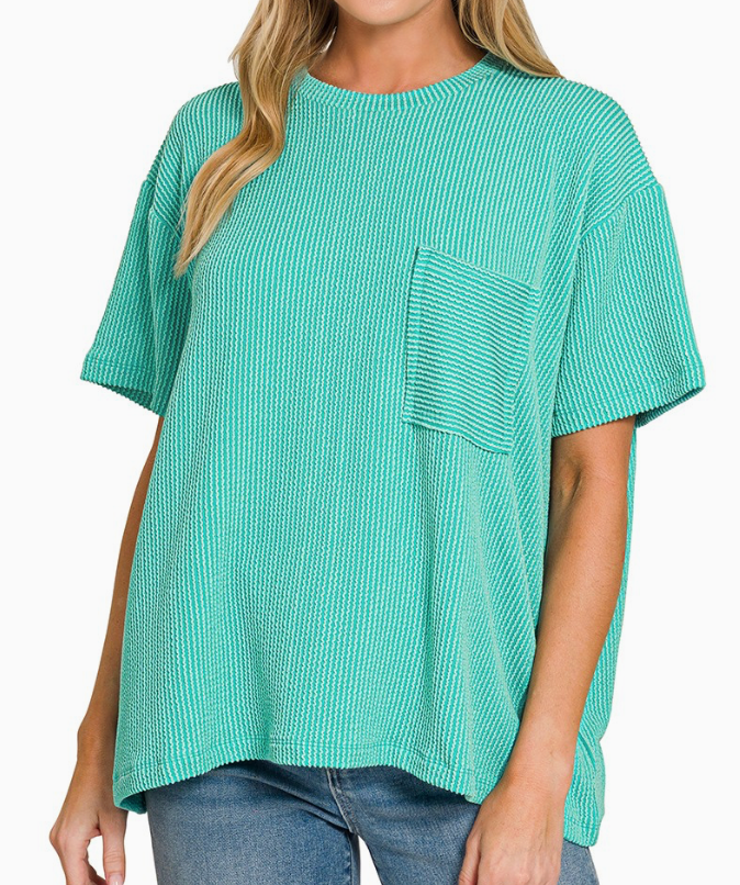 The Pocket Tee - Turquoise