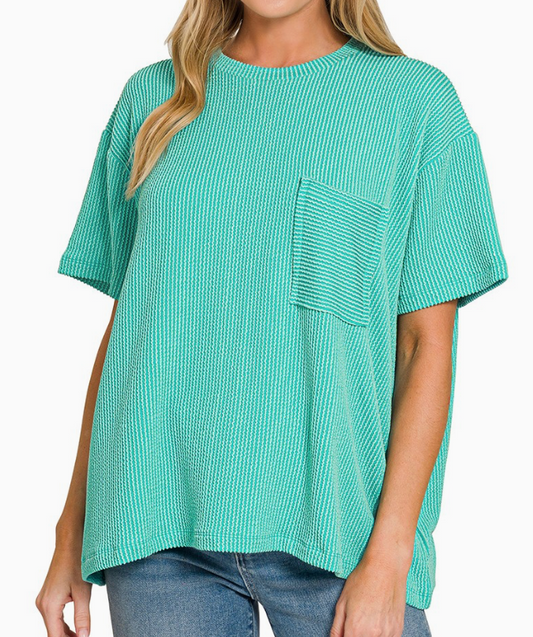The Pocket Tee - Turquoise