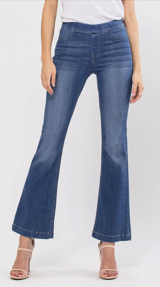 Cello Medium Wash Flares Petite - 30"