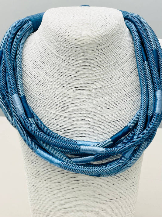 Slub Necklace - Cobalt/Navy