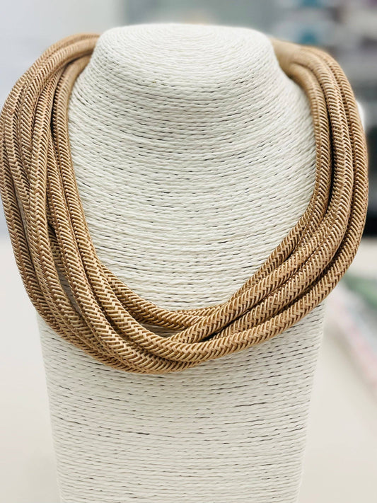 Slub Necklace - Caramel