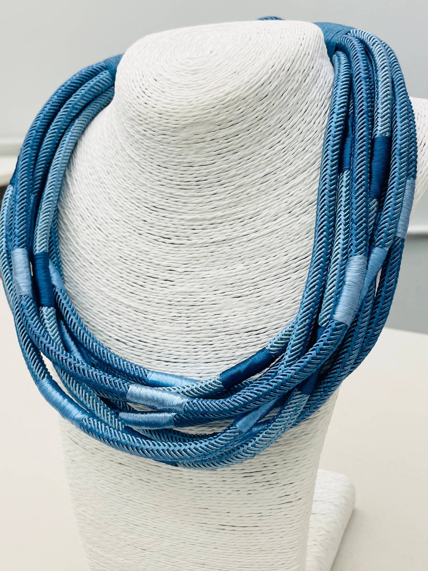 Slub Necklace - Cobalt/Navy