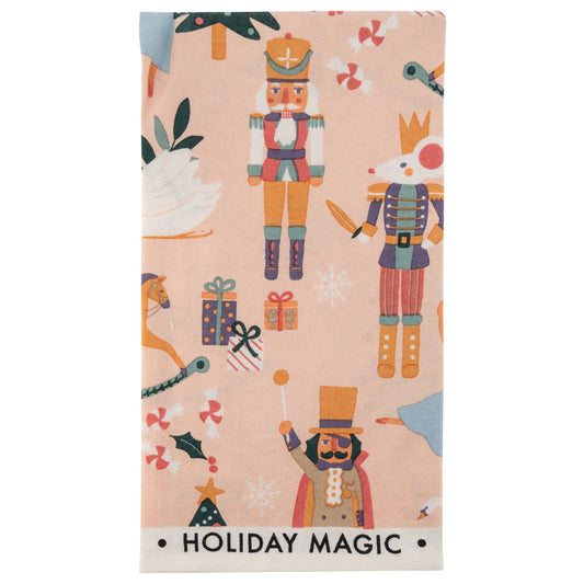 Holiday Shelly Tea Towels: Nutcracker