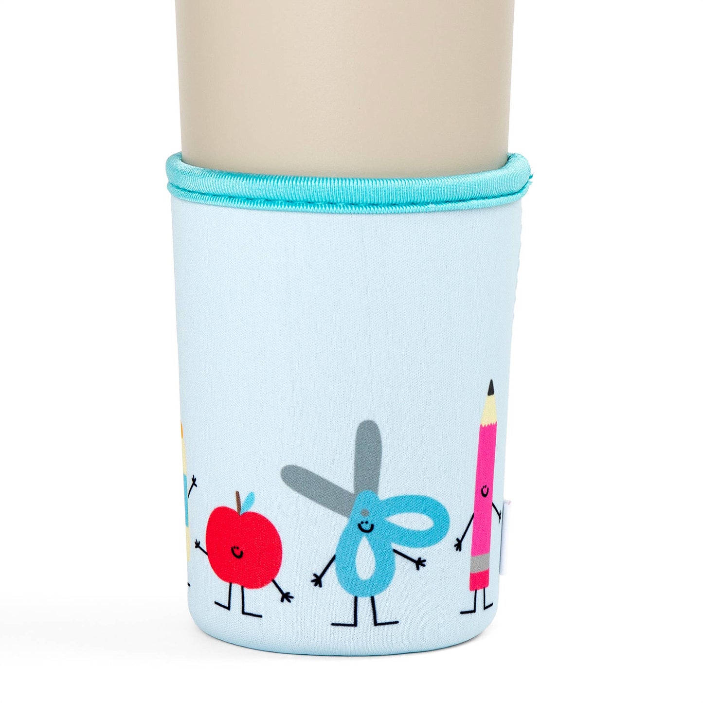 School Supplies Teacher Drink Sleeve: Medium