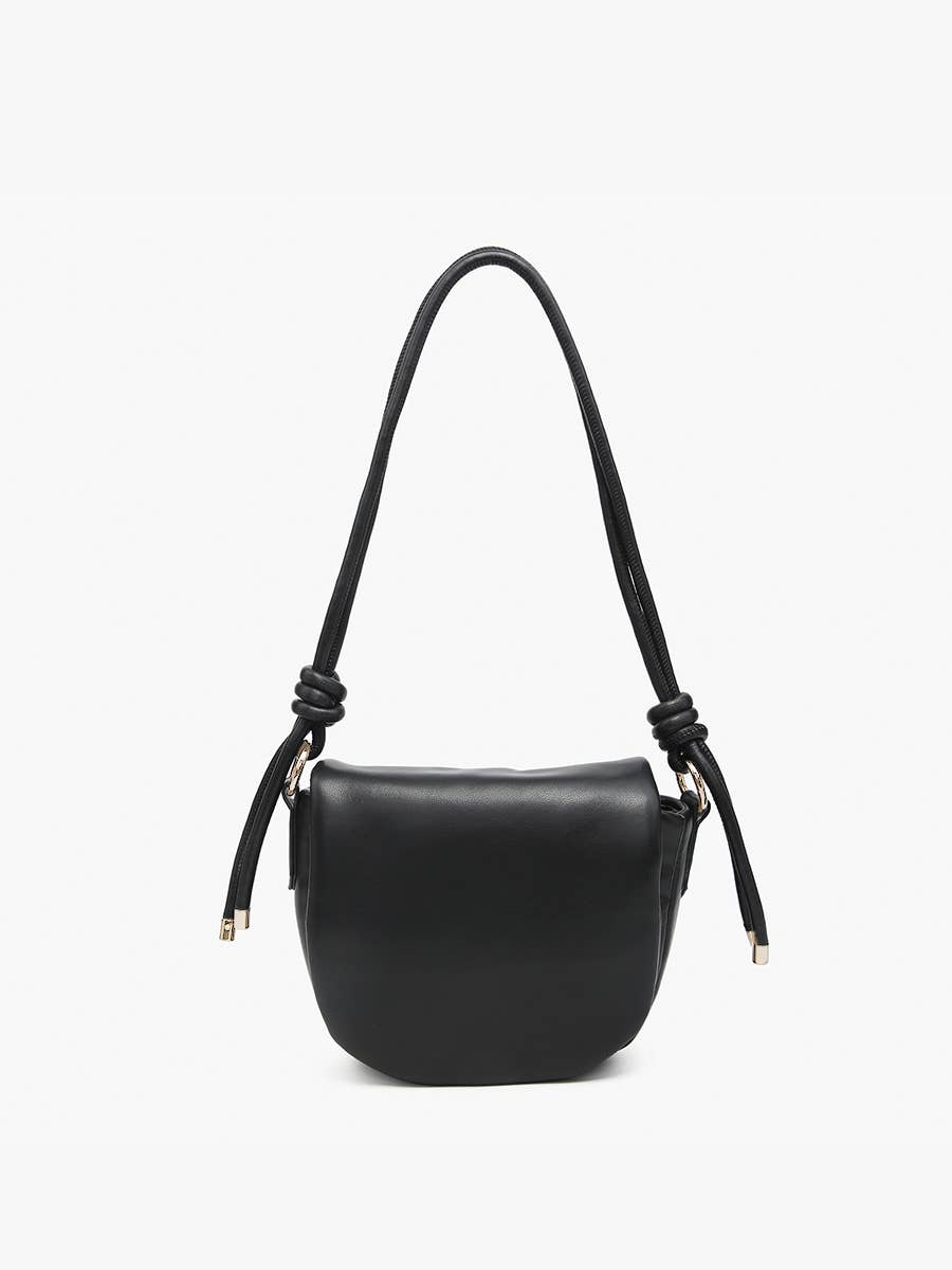 Mumbai Shaped Shoulder Bag - Black