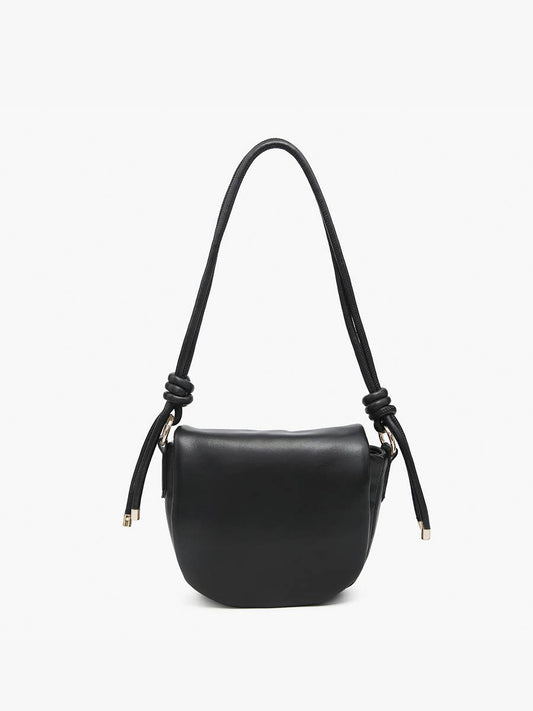 Mumbai Shaped Shoulder Bag - Black