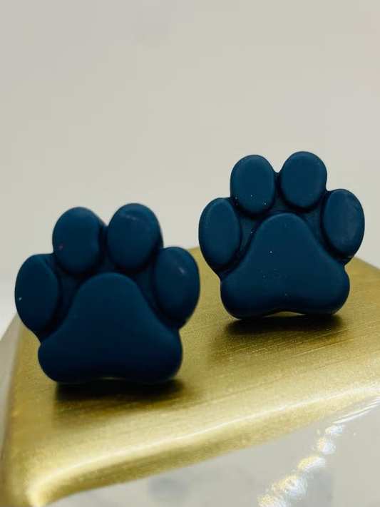 Paw Navy Earring