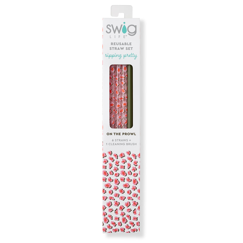 Swig On The Prowl Reusable Straw Set