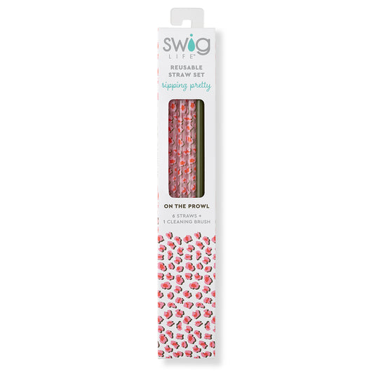 Swig On The Prowl Reusable Straw Set